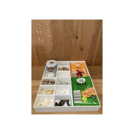 Sortierbox 5 Fächer Höhe 5cm Breite 25cm Tiefe 25cm