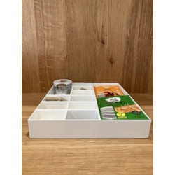 Sortierbox 6-10 Fächer Höhe 5cm Breite 25cm Tiefe 25cm